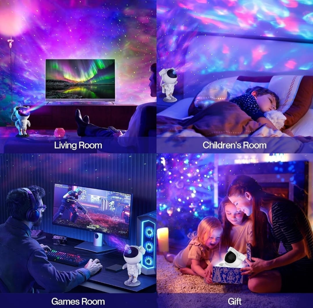 Astronaut Galaxy Projector Night Light – 360°