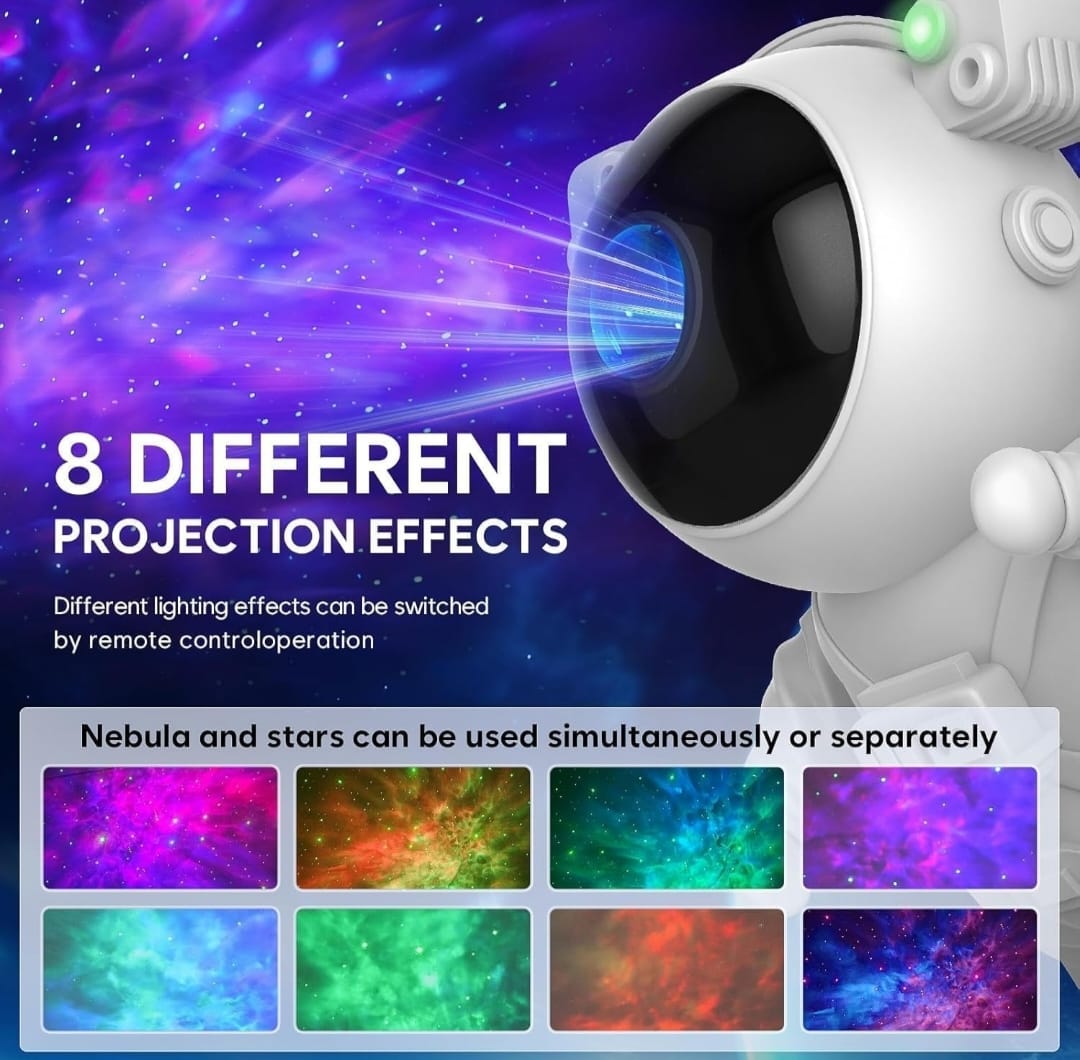 Astronaut Galaxy Projector Night Light – 360°