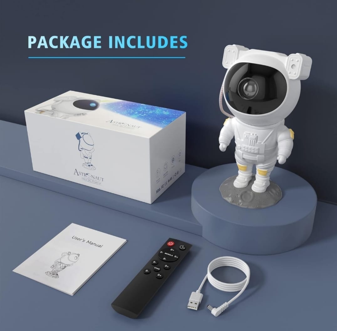 Astronaut Galaxy Projector Night Light – 360°