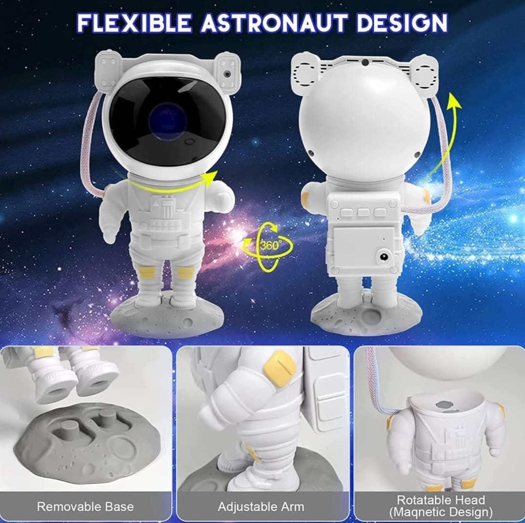 Astronaut Galaxy Projector Night Light – 360°