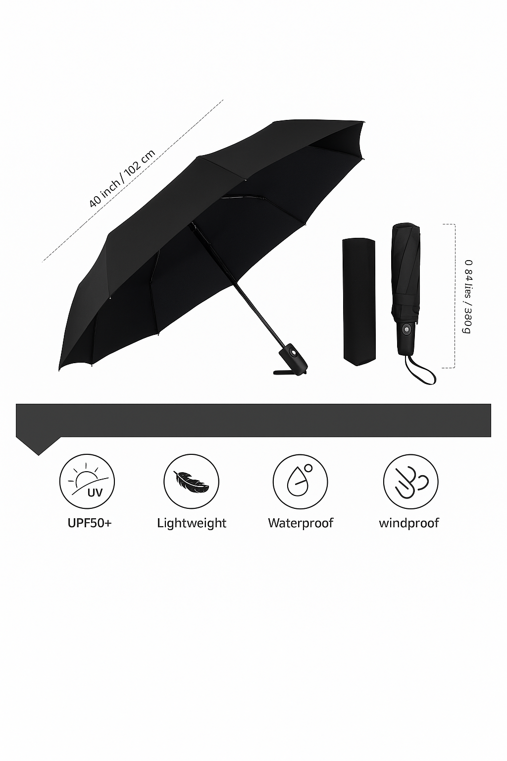 Red Automatic Umbrella